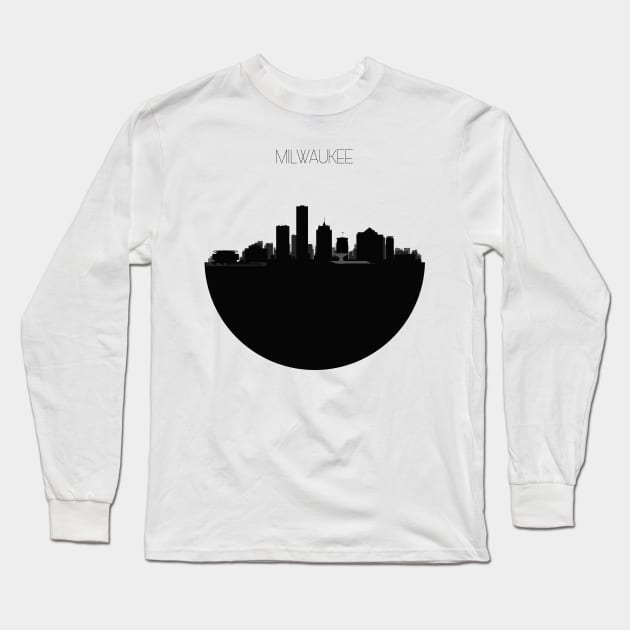 Milwaukee Skyline Long Sleeve T-Shirt by inspirowl